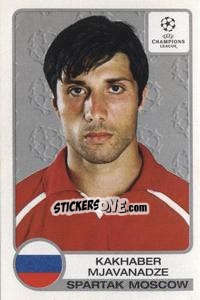 Sticker Kakhaber Mjavanadze - UEFA Champions League 2001-2002 n. 260 - Panini