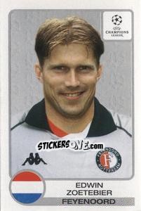 Sticker Edwin Zoetebier - UEFA Champions League 2001-2002 n. 268 - Panini