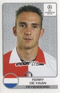 Sticker Ferry De Haan - UEFA Champions League 2001-2002 - Panini