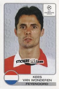 Sticker Kees Van Wonderen - UEFA Champions League 2001-2002 - Panini