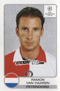 Sticker Ramon Van Haaren - UEFA Champions League 2001-2002 - Panini