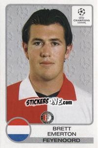 Sticker Brett Emerton - UEFA Champions League 2001-2002 n. 275 - Panini