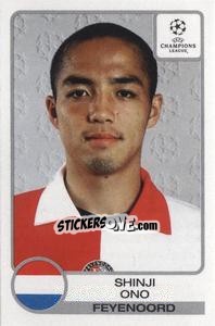 Sticker Shinji Ono - UEFA Champions League 2001-2002 n. 279 - Panini