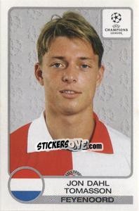 Sticker Jon Dahl Tomasson - UEFA Champions League 2001-2002 n. 281 - Panini