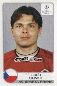 Sticker Libor Sionko - UEFA Champions League 2001-2002 n. 296 - Panini