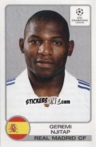 Sticker Geremi Njitap - UEFA Champions League 2001-2002 n. 7 - Panini