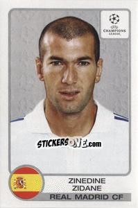 Sticker Zinedine Zidane - UEFA Champions League 2001-2002 n. 11 - Panini