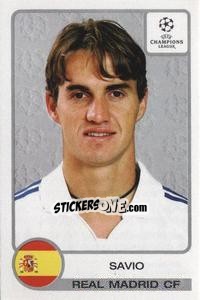 Sticker Savio - UEFA Champions League 2001-2002 n. 14 - Panini