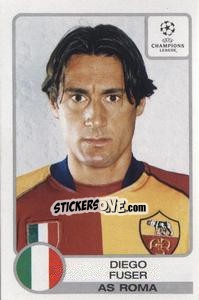 Sticker Diego Fuser - UEFA Champions League 2001-2002 n. 28 - Panini