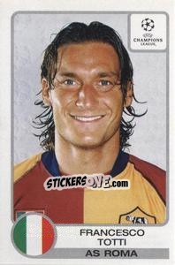 Sticker Francesco Totti - UEFA Champions League 2001-2002 n. 34 - Panini