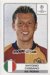 Sticker Antonio Cassano - UEFA Champions League 2001-2002 - Panini