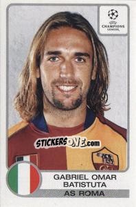 Sticker Gabriel Omar Batistuta - UEFA Champions League 2001-2002 n. 37 - Panini