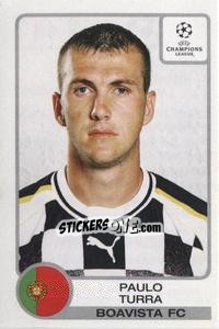 Sticker Paulo Turra - UEFA Champions League 2001-2002 n. 44 - Panini