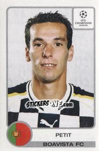 Sticker Petit - UEFA Champions League 2001-2002 - Panini