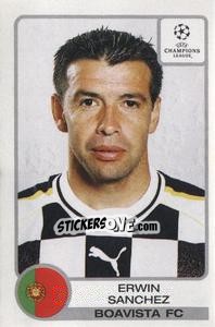 Cromo Erwin Sanchez - UEFA Champions League 2001-2002 - Panini