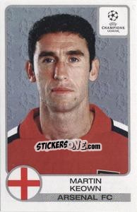 Sticker Martin Keown - UEFA Champions League 2001-2002 n. 62 - Panini