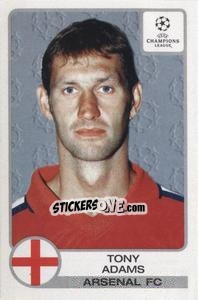 Sticker Tony Adams - UEFA Champions League 2001-2002 n. 64 - Panini
