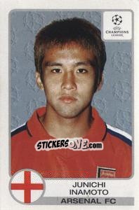 Sticker Junichi Inamoto - UEFA Champions League 2001-2002 n. 66 - Panini