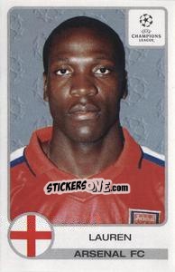 Sticker Lauren - UEFA Champions League 2001-2002 n. 67 - Panini