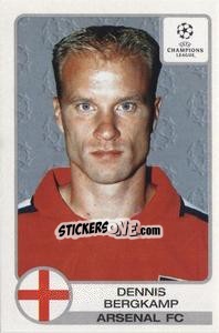 Sticker Dennis Bergkamp - UEFA Champions League 2001-2002 n. 72 - Panini