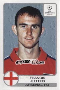 Sticker Francis Jeffers - UEFA Champions League 2001-2002 - Panini