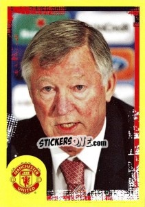 Sticker Sir Alex Ferguson - Manchester United 2010-2011 n. 3 - Panini