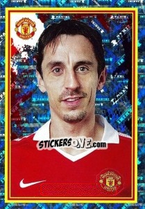 Sticker Gary Neville - Manchester United 2010-2011 n. 11 - Panini