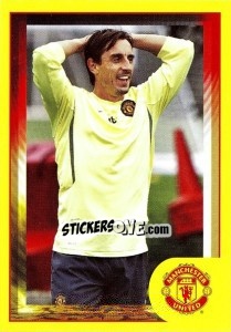 Sticker Gary Neville - Manchester United 2010-2011 n. 15 - Panini