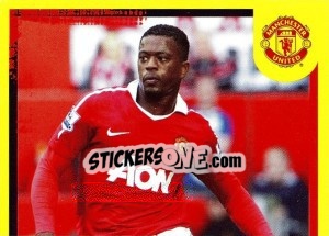 Sticker Patrice Evra (1 of 2) - Manchester United 2010-2011 n. 18 - Panini