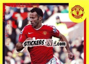 Sticker Ryan Giggs (1 of 2) - Manchester United 2010-2011 n. 58 - Panini
