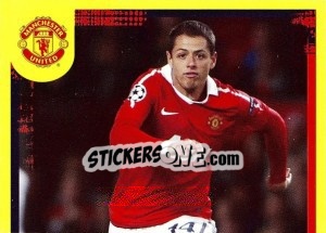 Sticker Javier Hernandez (1 of 2) - Manchester United 2010-2011 n. 73 - Panini