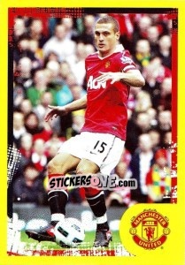 Sticker Nemanja Vidic - Manchester United 2010-2011 n. 77 - Panini