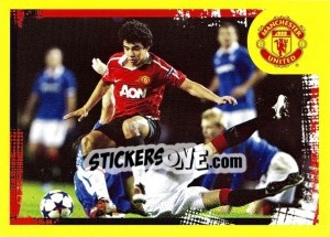 Sticker Fabio da Silva - Manchester United 2010-2011 n. 131 - Panini