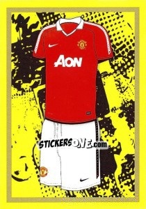 Sticker Home Kit - Manchester United 2010-2011 - Panini