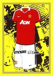 Sticker Home Kit - Manchester United 2010-2011 n. 148 - Panini
