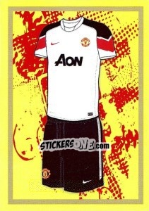 Sticker Away Kit - Manchester United 2010-2011 - Panini