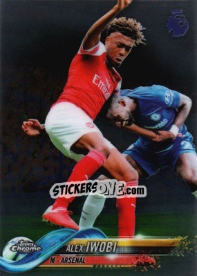 Sticker Alex Iwobi - Premier League Chrome 2018-2019 n. 36 - Topps