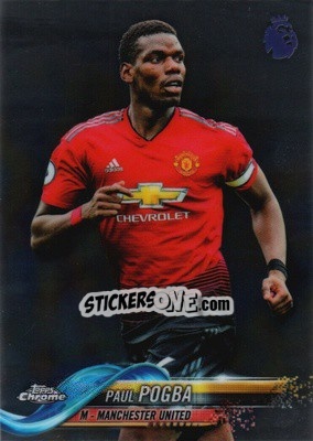 Sticker Paul Pogba - Premier League Chrome 2018-2019 n. 46 - Topps