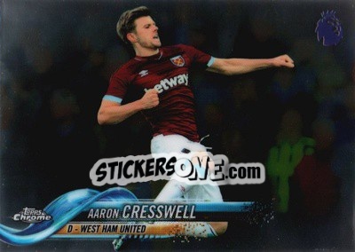 Sticker Aaron Cresswell - Premier League Chrome 2018-2019 n. 47 - Topps