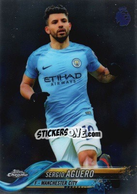 Figurina Sergio Agüero - Premier League Chrome 2018-2019 - Topps