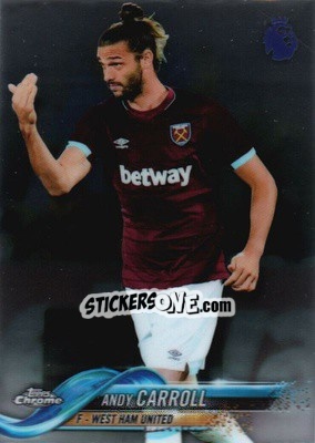 Sticker Andy Carroll - Premier League Chrome 2018-2019 n. 56 - Topps