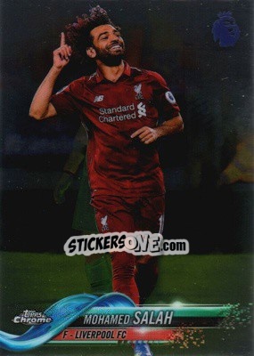 Sticker Mohamed Salah - Premier League Chrome 2018-2019 n. 100 - Topps