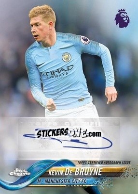 Sticker Kevin De Bruyne - Premier League Chrome 2018-2019 n. a50 - Topps