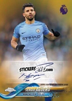 Sticker Sergio Agüero - Premier League Chrome 2018-2019 n. a55 - Topps