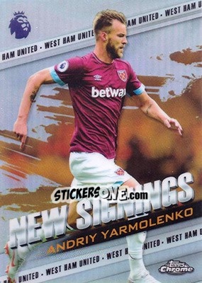 Sticker Andriy Yarmolenko - Premier League Chrome 2018-2019 n. NS-AY - Topps