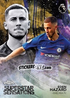 Sticker Eden Hazard - Premier League Chrome 2018-2019 - Topps