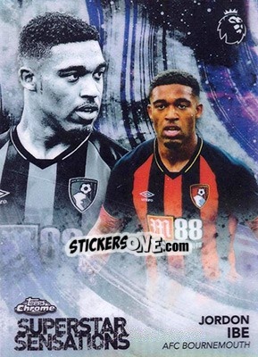 Sticker Jordon Ibe - Premier League Chrome 2018-2019 - Topps