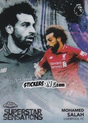 Sticker Mohamed Salah - Premier League Chrome 2018-2019 - Topps