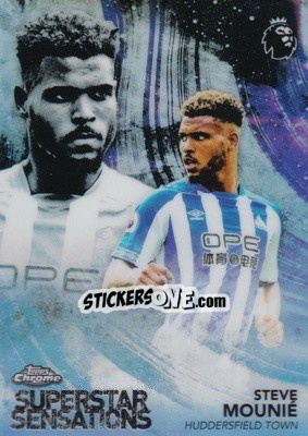 Figurina Steve Mounié - Premier League Chrome 2018-2019 n. SS-SM - Topps