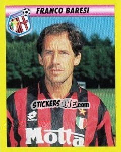 Figurina Franco Baresi - Calcio 1993-1994 - Merlin